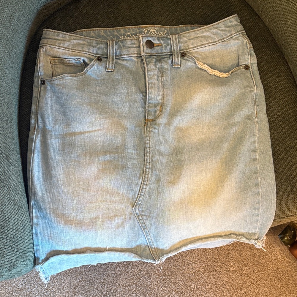 Universal Thread Light Blue Denim Mini Skirt